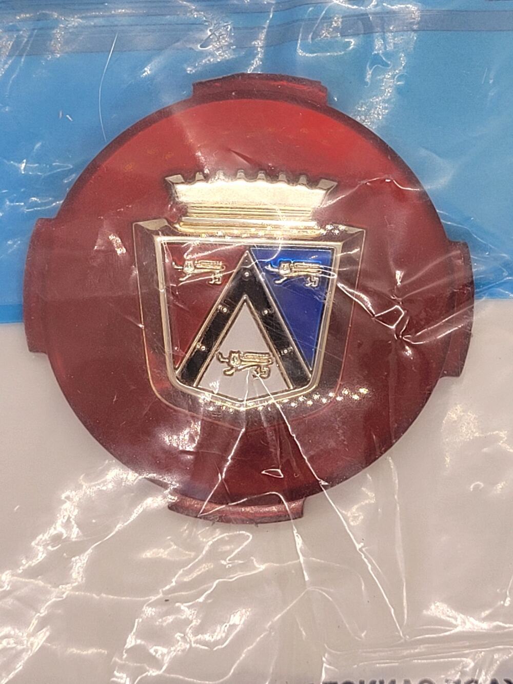 Ford Crest Vintage Red Shield Crown Lions Emblem For Classic Car Display